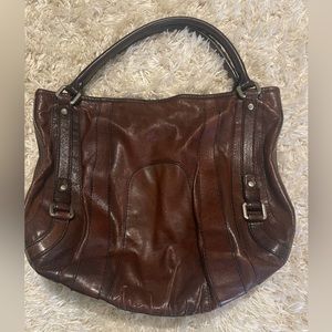 Fossil Leather Shoulder Handbag